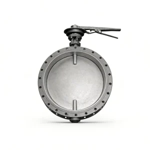 Manual Lever Operated Butterfly Valve, Flanged Ventilation Butterfly Valve for Dust & Fume, DN300-DN3000