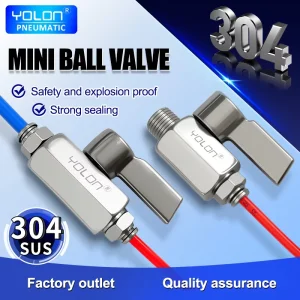 Manual Mini 304 316 Stainless Steel Ball Valve EPDM Sealing OEM 1/4″-1″ Port