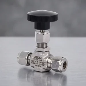 Manual Needle Valve 10000 PSI Stop Structure Stainless Steel 316/304 High Temperature Corrosion Resistant