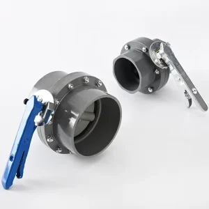 Manual PVC Plastic Butterfly Valve for Agricultural Irrigation Projects Water Media Drainage Socket