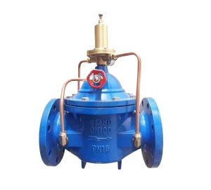Manual Pilot-Operated Hydraulic Pressure Reducing Valve for Water Pipeline Flow Control