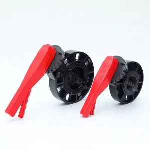 Manual Plastic PVC Butterfly Valve with Anti Corrosion Handle 2″ 4″ 6″ 8″ DN Flange Base Media