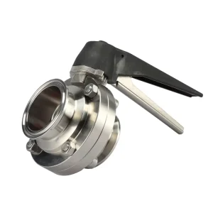 Manual Sanitary Stainless Steel Tri Clamp Butterfly Valve Manual Plastic Multi Position Handle Butterfly Valve