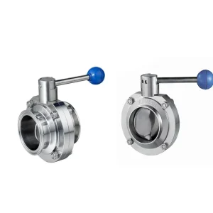 Manual Sanitary butterfly Valve 2″ 3″ 4″ Stainless Steel Quick-Install Sanitary Wafer butterfly Valve