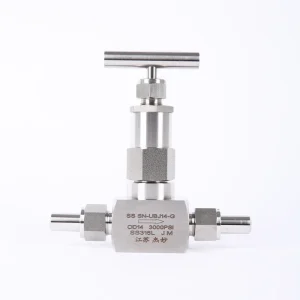 Manual Stainless Steel 304 316L Needle Valve Butt Weld Straight Through 3000psi 1 Way