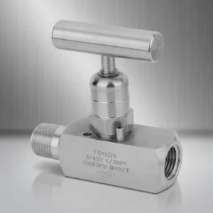 Manual Stainless Steel 316 High Pressure 2 Way Needle Valve Model V9 for Oil Gas Water Applications for Type Various Port