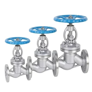 Manual Stainless Steel Flanged Globe Stop Valve, DN15-DN300, PN16/PN25, for Industrial Plumbing and Heating Systems