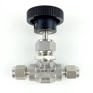Manual Stainless Steel Micro Flow Regulating Needle Valve High Temperature Resistance 6000 Psig Working Pressure Male Female