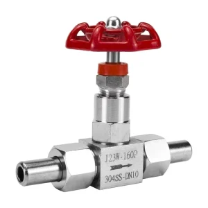 Manual Stainless Steel Shutoff L Type Needle Valve High Temp Adjustable J24W 160P DN6 10 15 1 Year Warranty ODM OEM