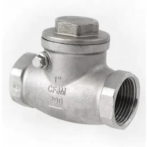Manual Swing Check Valve 304 Stainless Steel Non Return Thread for Oil Water Gas