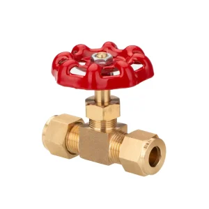 Manual Thickened Brass Outer Thread Card Sleeve Needle Valve Globe Valve