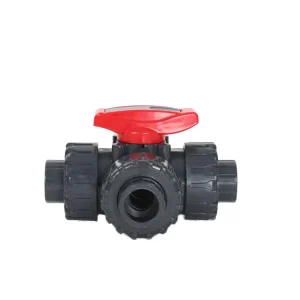 Manual Three-Way CPVC Ball Valve for Water Gas Oil Control 1/2″-2″ Port Size Medium Pressure Normal Temperature OEM Customizable