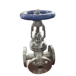 Manual Three-way Antibiotic Flange Stop Globe Valve for Food and Pharmaceutical Pipelines High Temperature