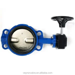 Manual Wafer Butterfly Valve DN40 DN300 Water EPDM NBR PTFE Seal DIN Standard