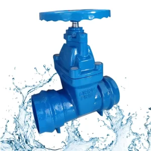 Manual Water Control PVC Socket End Resilient Seated Soft Sealing Ductile Cast Iron Sluice Gate Valve