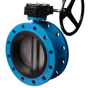 Manual Water Flanged Metal Valve Seat Wafer Butterfly Valve DN300 Nickel Plating