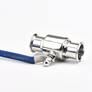Manual Water OEM Flanged Stainless Steel 304 PTFE Seal Seat Sanitary Tri Camp Ball Valve