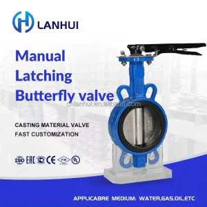 Manually Operated Wafer Type Soft Sealed Butterfly Valve Ample Stock Fast Shipping Customizable Available