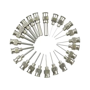 Manufacturer All-Metal Stainless Steel Dispenser Needle Tube for Syringes or Valves 8-32G