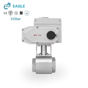 Manufacturer Carbon Stainless Steel Electric Ball Valve High Pressure Automatic Control 24VDC 220VAC for Liquid Gas BSP