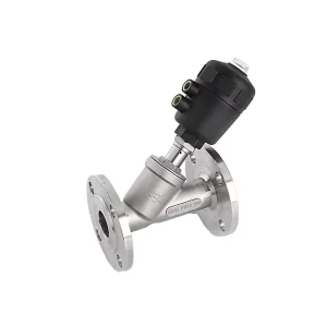 Manufacturer Direct Sales Flange and Threaded Pneumatic Angle Seat Valve Miston Brand 1 Year Warranty