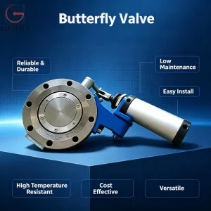 Manufacturer Direct Supply Best Quality High Performance Pneumatic Vacuum Butterfly Valve DN80 Double Acting Eps Foam Machinery