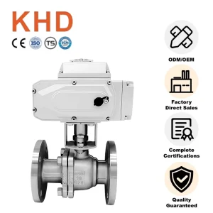 Manufacturer Electric DN50 Ball Valve Flange 304 Stainless Steel Actuator Electric Ball Valve OEM Customizable