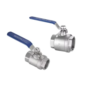 Manufacturer Price DN32 2pc Screw Type Stainless Steel 1 4″ 4″ Inch Connect Manual Control Ball Valve