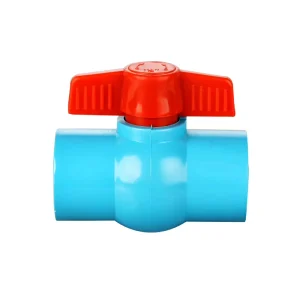 Manufacturer Price PVC Ball Valve 1/2 Inch to 4 Inch Blue Color Plastic Ball Valves with PP Valve Ball