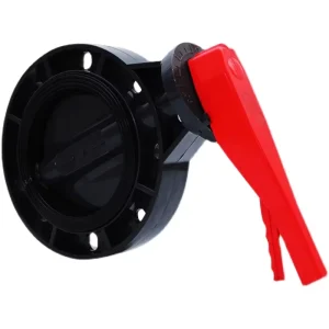 Manufacturer SHJD D71X 10U UPVC Handle Butterfly Valve Corrosion Resistant Wear Resistant Clamp Type Manual Butterfly Valve