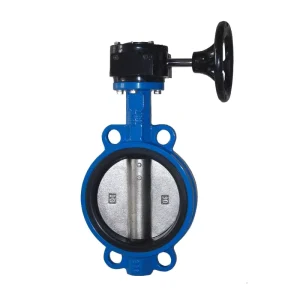 Manufacturers DN125 Ductile Iron Manual Wafer Butterfly Valve with Soft EPDM Seal and Lever
