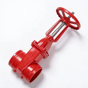 Manufacturer’s Groove-mounted Exposed stem Gate Valve Z81X Ductile Iron, PN16, Soft-sealed Clamp-type Pipeline Gate Valve