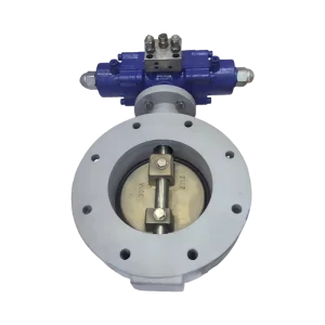 Marine Double Eccentric Hydraulic Butterfly Valve Double Offset Zero Leakage Hydraulic Control for Ship Hydraulic