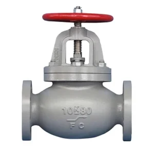 Marine JIS Cast Iron Straight Through Check Valve F7353 F7375 F7377 Flanged End For Shipbuilding