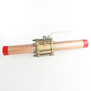 Medical Oxygen Isolation Brass Ball Valve Lockable Line Valve Medical Shut off Ball Valve with Extension Plug for Oxygen Clean