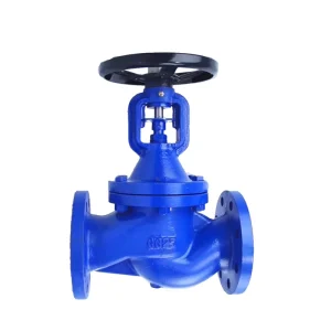 Medium Temperature DIN PN25 Stop Structure Angle Design Manual Carbon Steel Bellow Seal Globe Valve