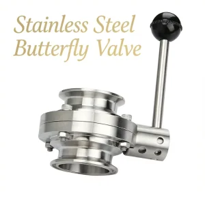 MeiMing VB Sanitary Grade Stainless Steel Butterfly Valves Quick install Butterfly Valves for AI Data Center Liquid Cooling