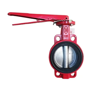 Metal and Rubber 5 Inches Cement Powder Butterfly Valve