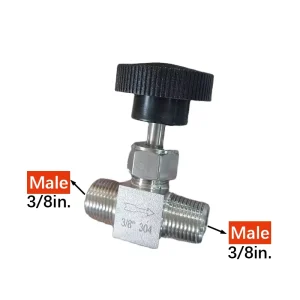 Mini 1000W Manual Water Pump Integrated Needle Valve Low Pressure Fluid Transfer Optional NPT BSP Threaded Connections