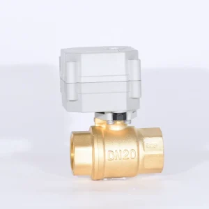 Mini 3/4” 2 way Brass Motorized Ball Water Valve (T20 B2 B)
