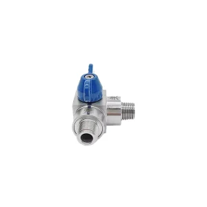 Mini Ball Valve Female to Female 90 Degree Stainless Steel Street Elbow Shut Off Valve