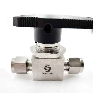 Mini Ball Valve with Double Ferrule 3000 psi One Piece Instrument for Water Oil and Base Media