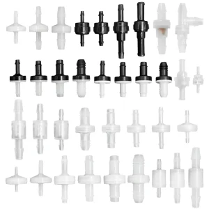 Mini Plastic Check Valves 1 16 1 8 3 16 1 4 5 16 3 8 Micro Diaphragm One Way Non Return Valve for Gas Water Ozone