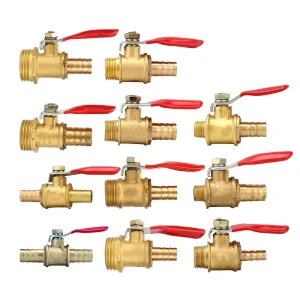Mini Pneumatic Ball Valve Control Valve OEM 1 4 in Port 0.64cm Hose Barb Clamp for High Temperature Industrial Water Systems
