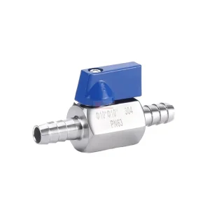 Mini Stainless Steel Ball Valve 1/4″ NPT (Male/Female) Short Handle Manual Water Valve for Compact Pipeline Systems
