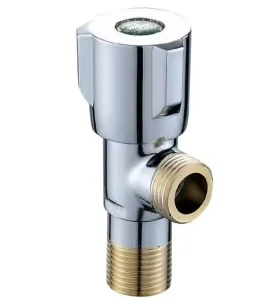 Modern 1 2 Inch Brass Angle Valve for Bathroom Toilet Contemporary Water Valve with Triangle Valve for Bathrooms