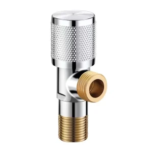 Modern 4 Way Dual Use Stop Valve Thickened Triangle Valve for Toilet Water Heater Hot Cold Angled Valve
