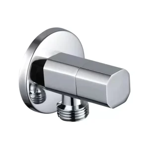 Modern Chrome Square Angle Valve Solid Stainless Steel G1 2 4 Points Thread Water Shut Valve for Bathroom Sink Toilet Washing