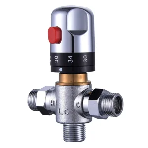 Modern Design Brass Material Chrome Plated Hot & Cold Water Thermostatic Mixing Valve