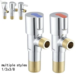 Modern Design Forged Copper Bathroom Toilet Angle Stop Valve Cock Spring Summer 2 1 3 8 2 Year Warranty